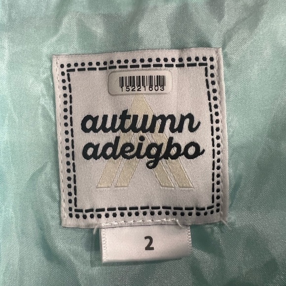 Womens Autumn Adeigbo ruffled blouse size 2 multicolored - Picture 3 of 4